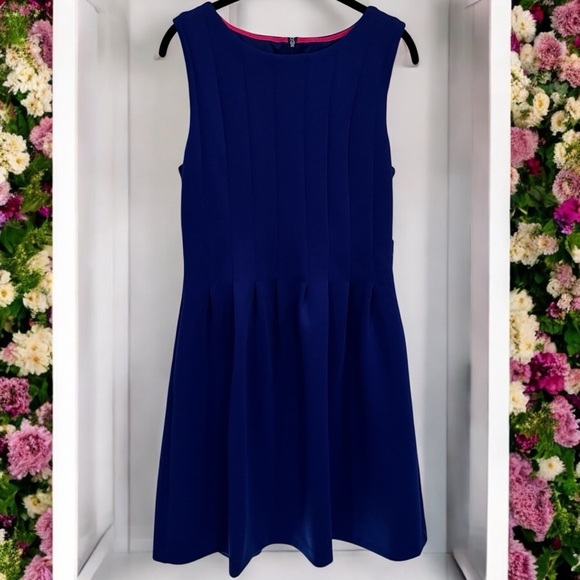 NEW Vince Camuto Blueish Purple A-Line Career Wear Mini Dress Size 10 - Picture 1 of 11